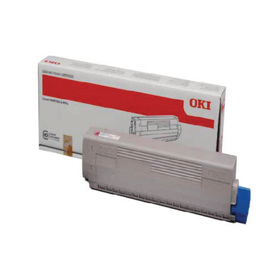 Oki C822 Magenta Original Toner Cartridge (44844614) 